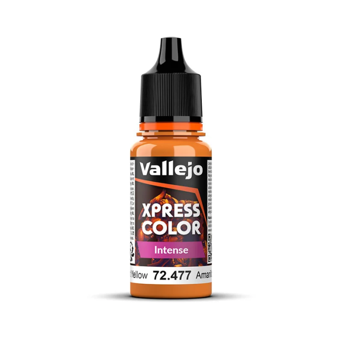 image1_Vallejo Xpress Color Intense Dreadnought Yellow 18 ml Acrylic Paint