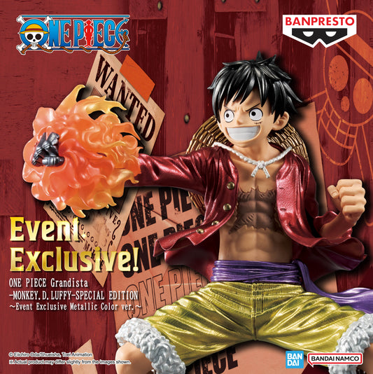 (Oversea Limited) One Piece Grandista-Monkey.D.Luffy-Spl Ed. -Event Exclusive Metallic Color Ver.-