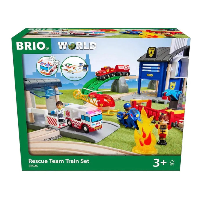 44pc Rescue Team Train Set