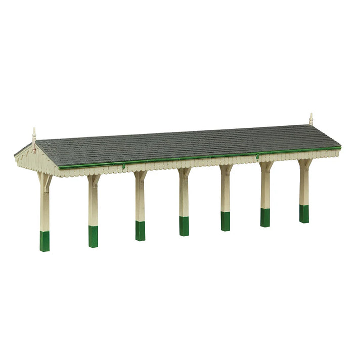 OO S&Djr Wooden Canopy Green And Cream