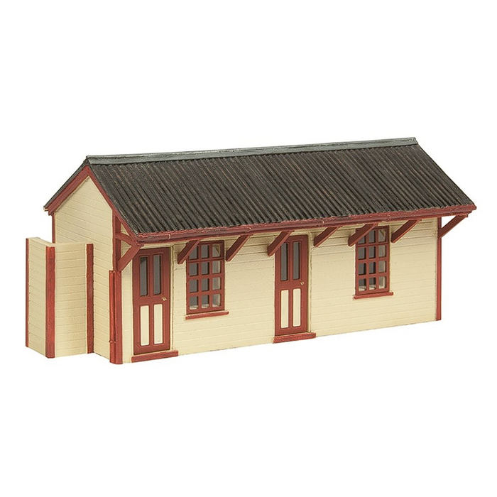 OO Light Railway Station Building -Red And Cream