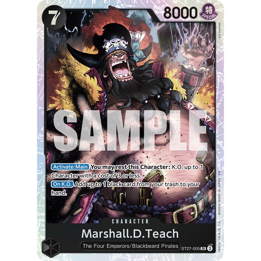 One Piece Card Game: Starter Deck - (Black) Marshall.D.Teach [ST-27]