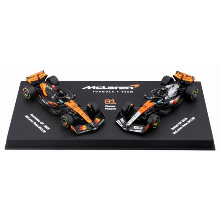 1/64 Premium 2025 McLaren MCL39 Piastri #81 Twin Pack in Showcase