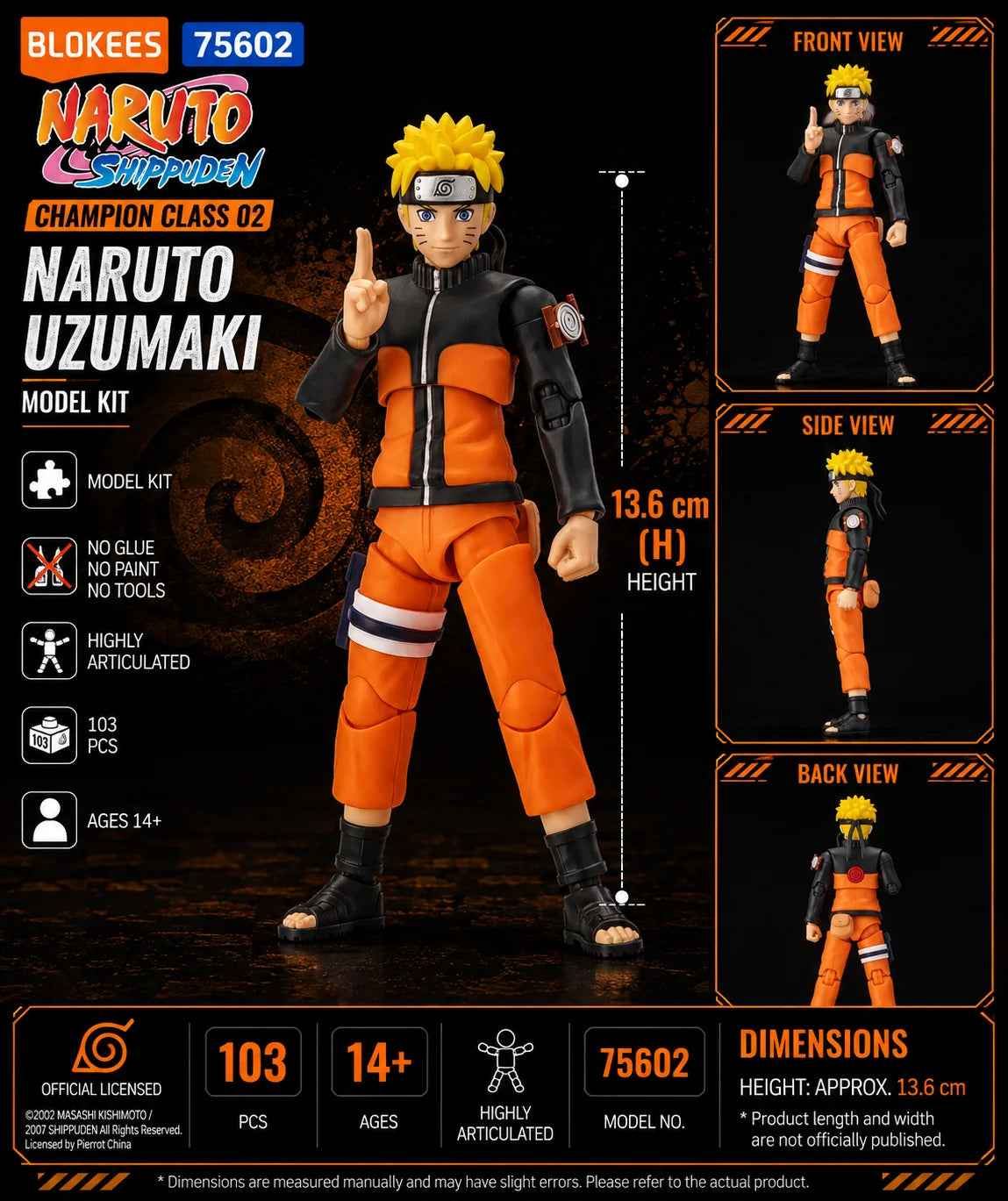 Naruto Shippuden CC02 Naruto Uzumaki Champion Class