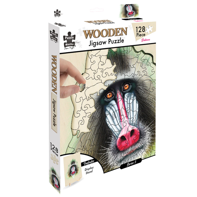 124pc Wooden Jigsaw Puzzle - Baboon_2