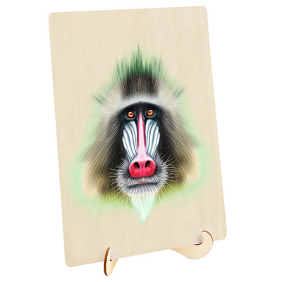 124pc Wooden Jigsaw Puzzle - Baboon_1