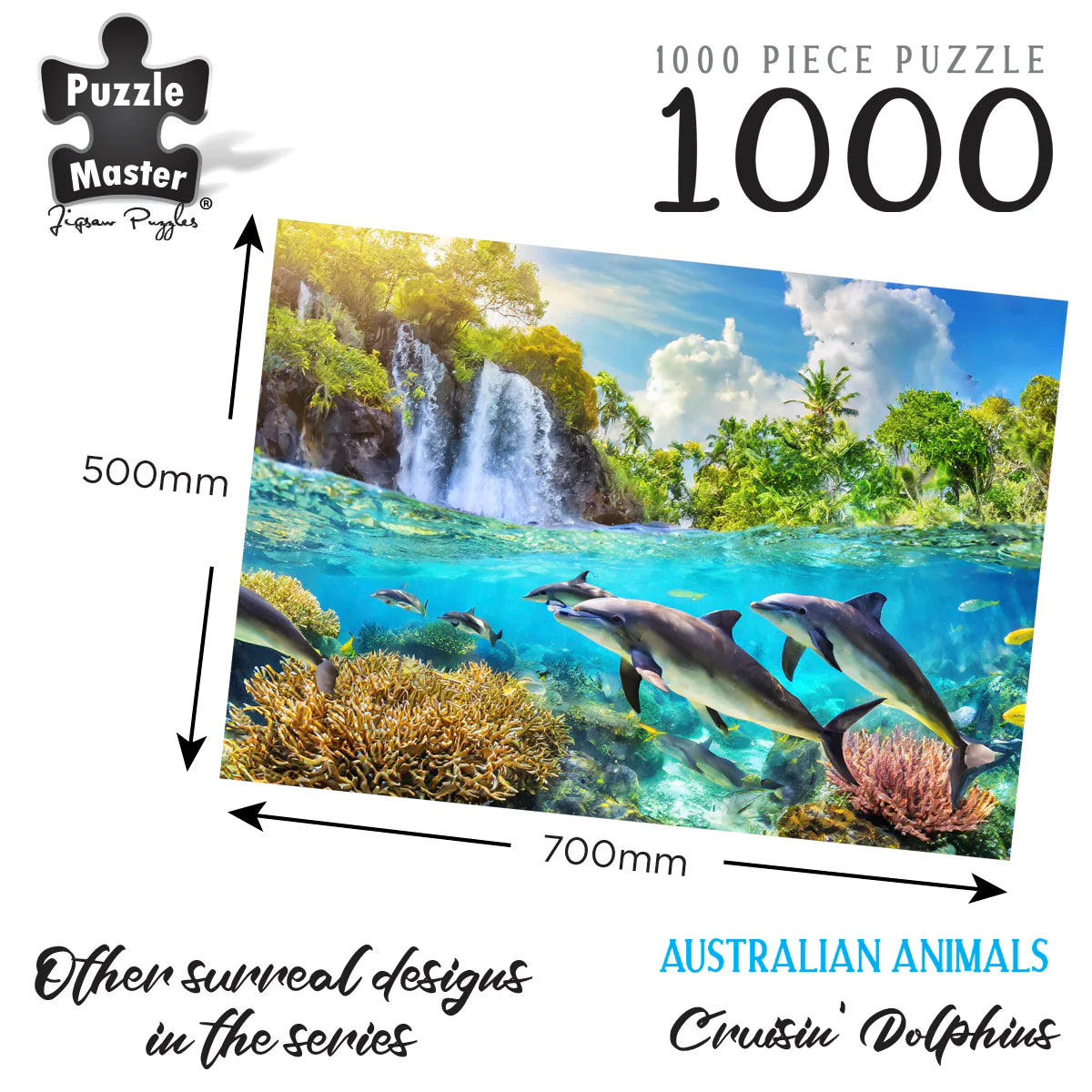 1000pc Crusin' Dolphins Puzzle