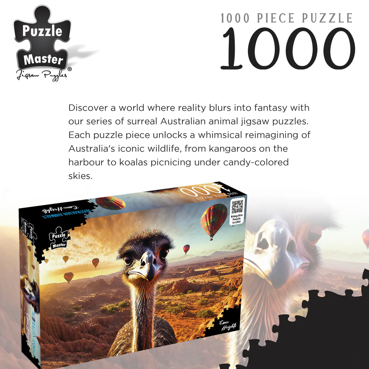 1000pc Emu Heights AR Edition Puzzle