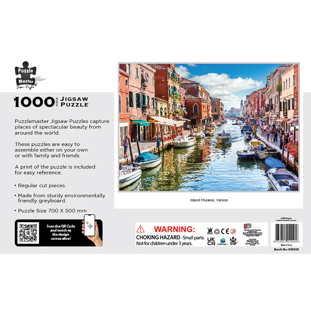 1000pc Island Murano Venice AR Edition Puzzle