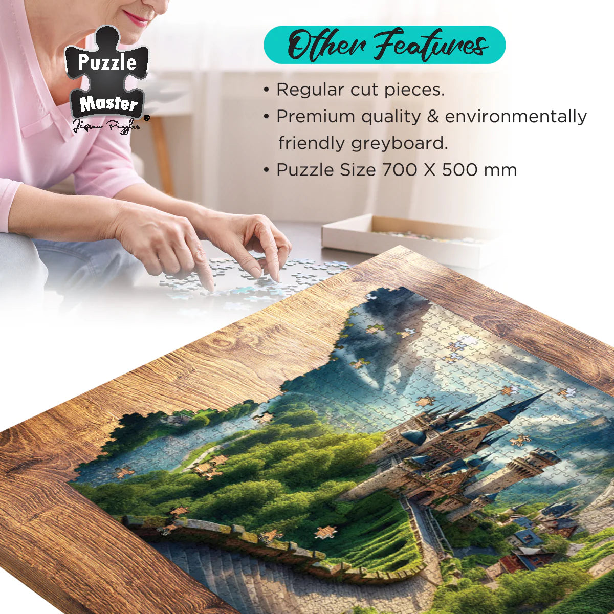 1000pc Mountain Castle AR Edition Puzzle