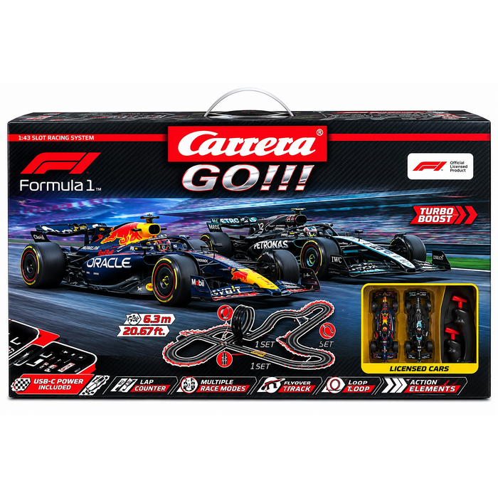 GO!!! Formula 1 Slot Car Set 6.3m