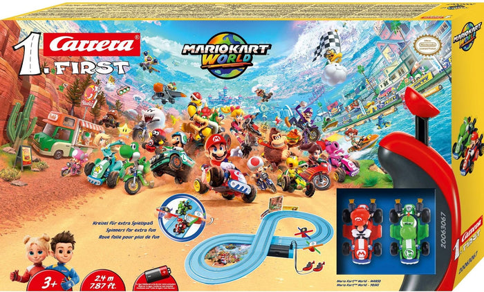 FIRST Mario Kart World Mario vs Yoshi Slot Car Set 2.4m
