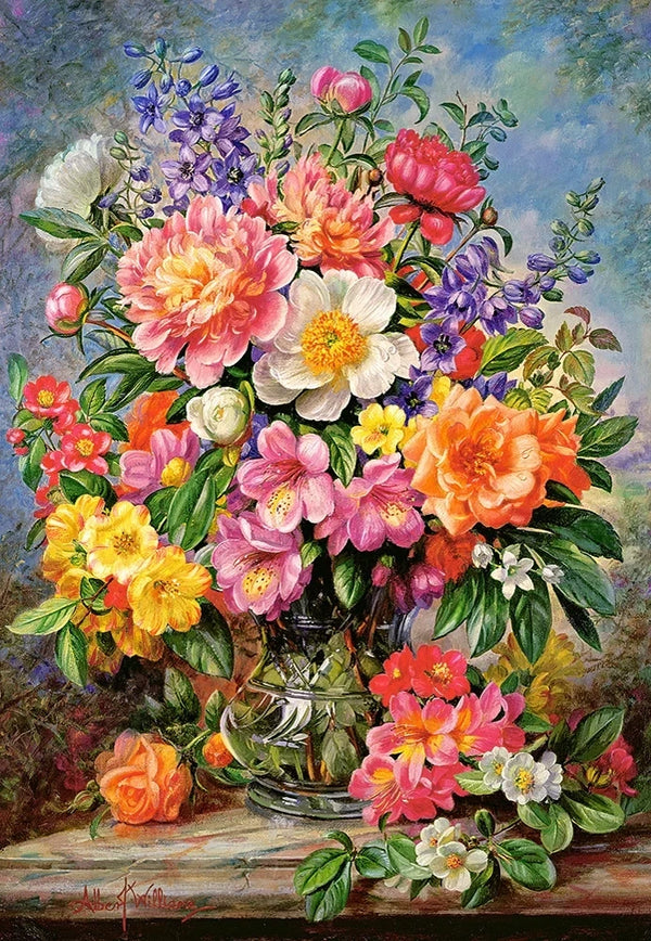 image1_1000pc June Flowers In Radiance Puzzle
