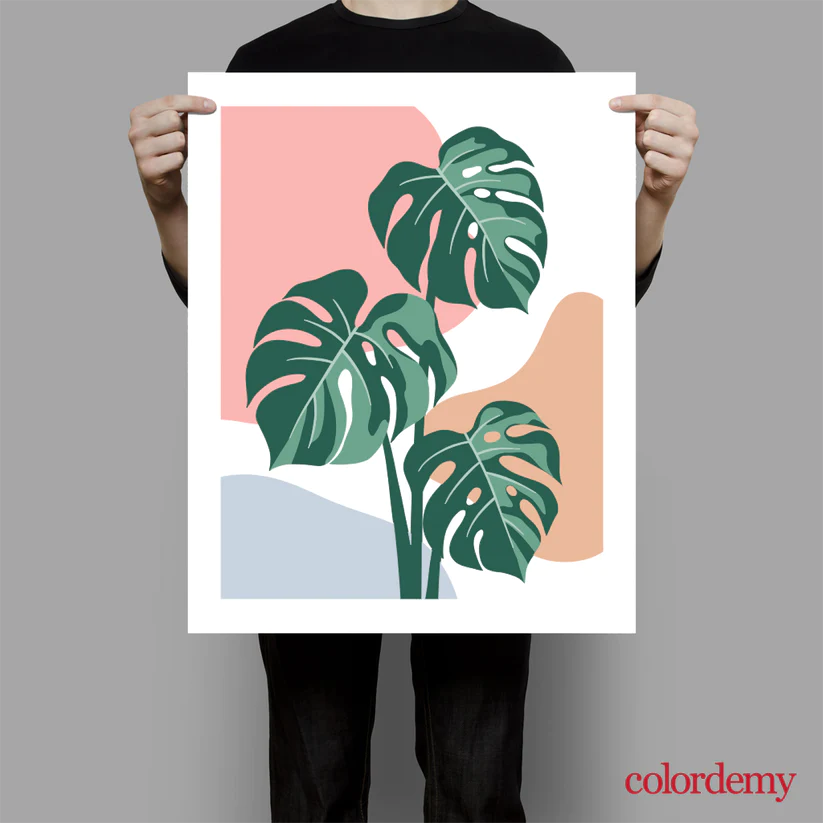 Premium Paint by Numbers Kit 3 Leaf