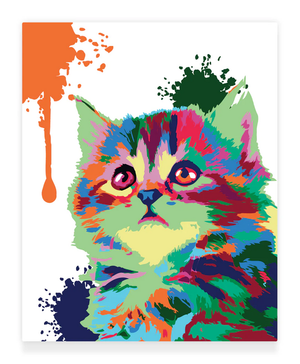 Premium Paint by Numbers Kit - Cute Cat
