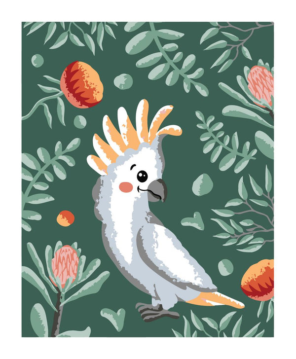 Premium Paint by Numbers Kit - Cockatoo