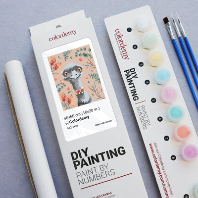 Premium Paint by Numbers Kit - Emu