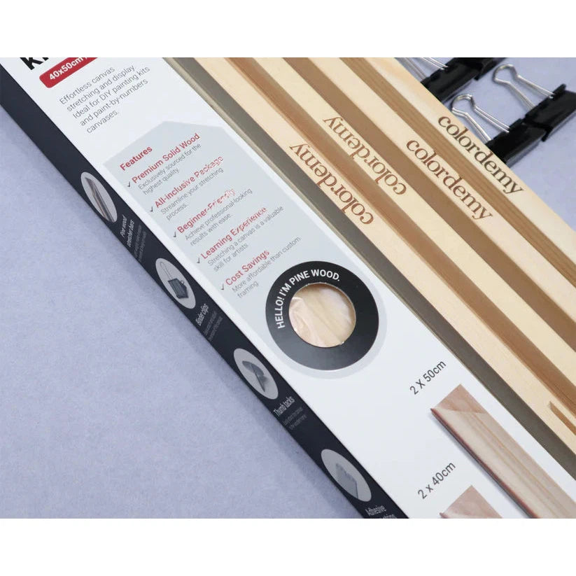 DIY Canvas Stretch Frame Kit 40x50cm for Paint by Numbers