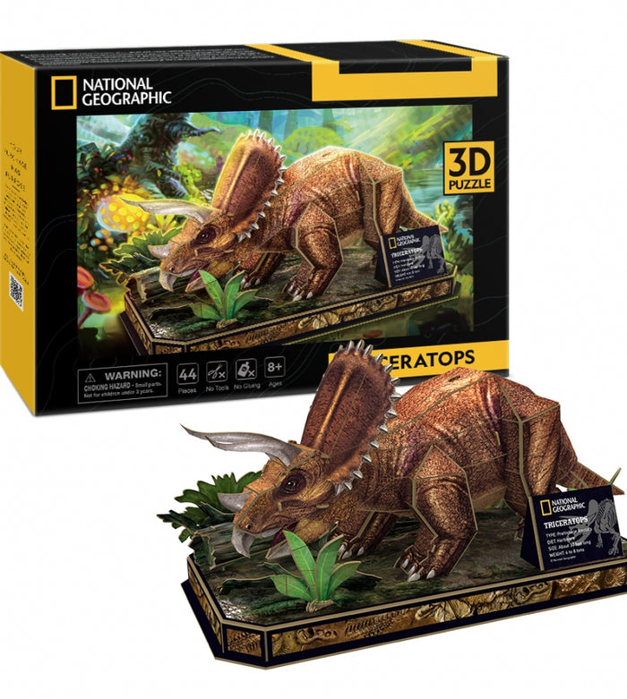 National Geographic Triceratops 3D Puzzle