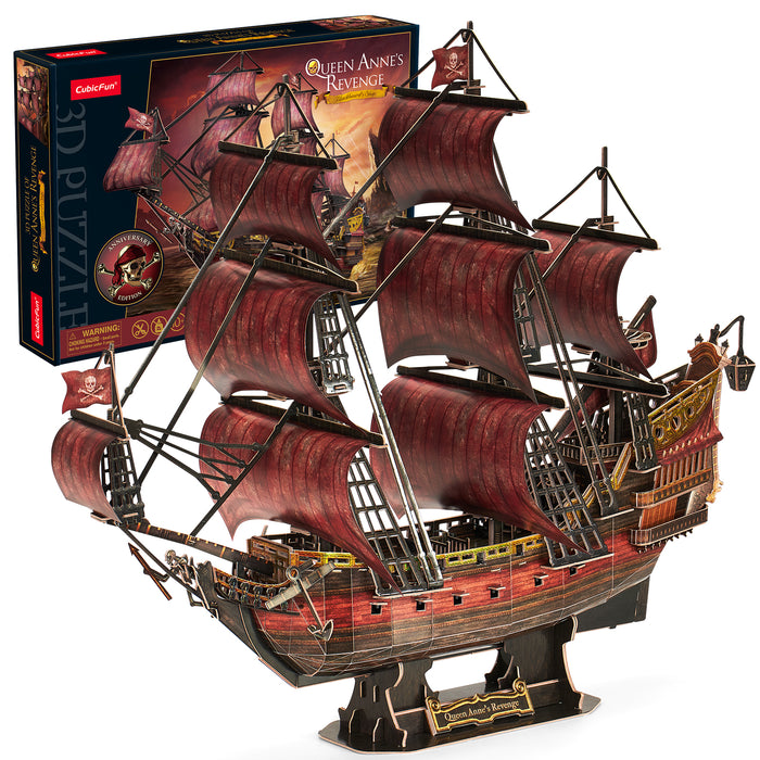 Queen Anne's Revenge Anniversary Red Edition 3D Puzzle