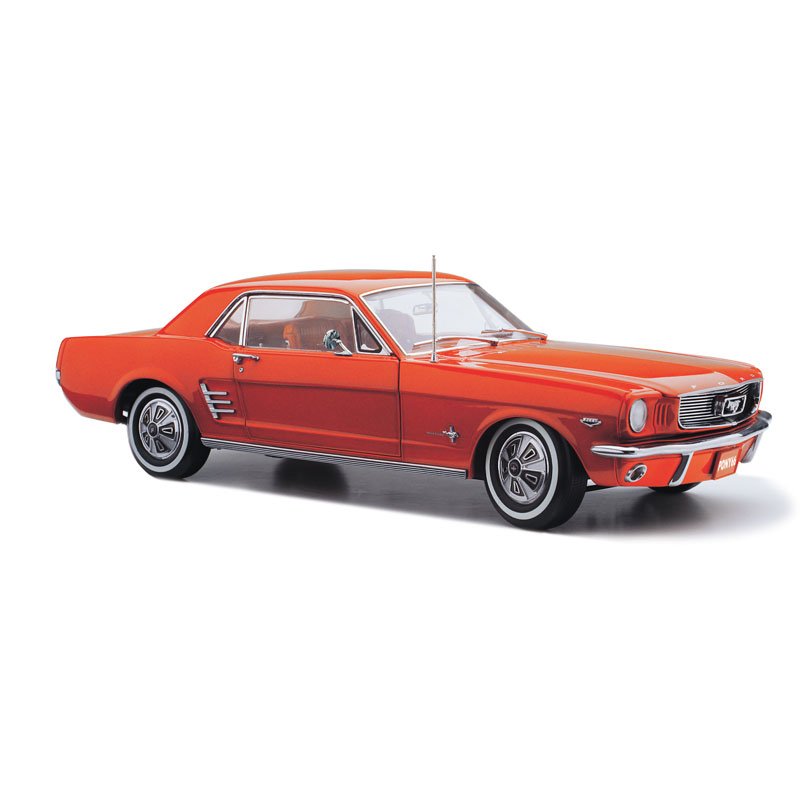 1/18 1966 Pony Mustang Signal Flare Red