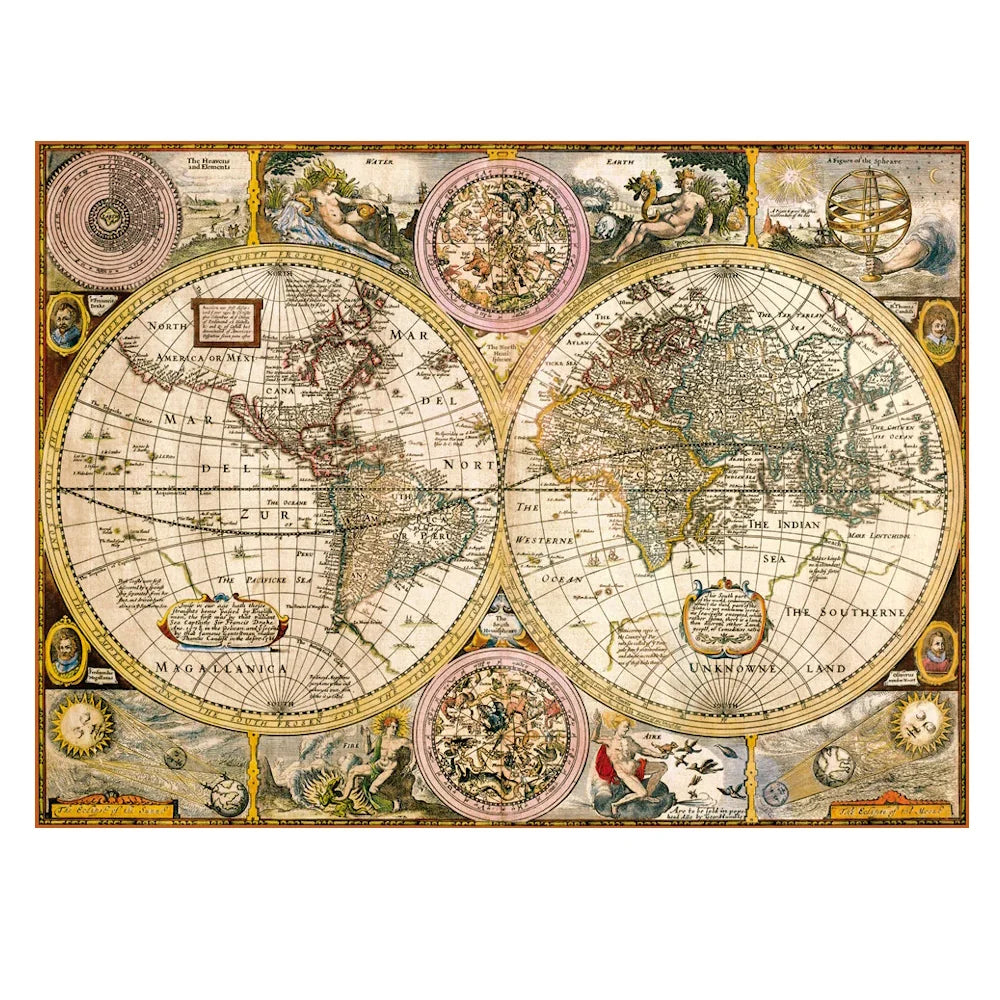 3000pc Clementoni Old Map Puzzle