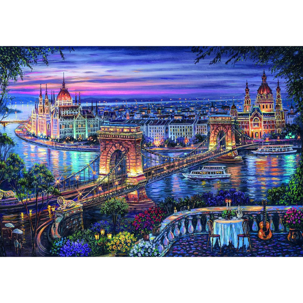 1000pc Lights of The Danube Puzzle