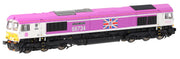 N Class 66 66734 Platinum Jubilee GBRf Pink