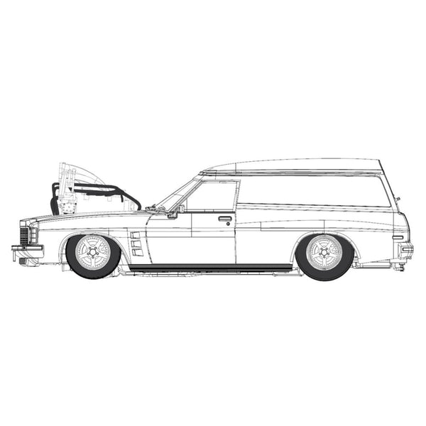1/24 Plastic Kit Super Charged Slammed 1975 HJ Holden Panelvan