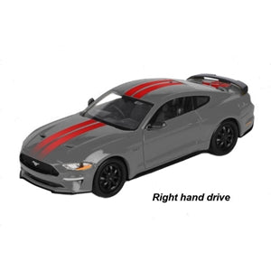 image1_1/24 Matte Grey 2018 Ford Mustang GT Right Hand Drive