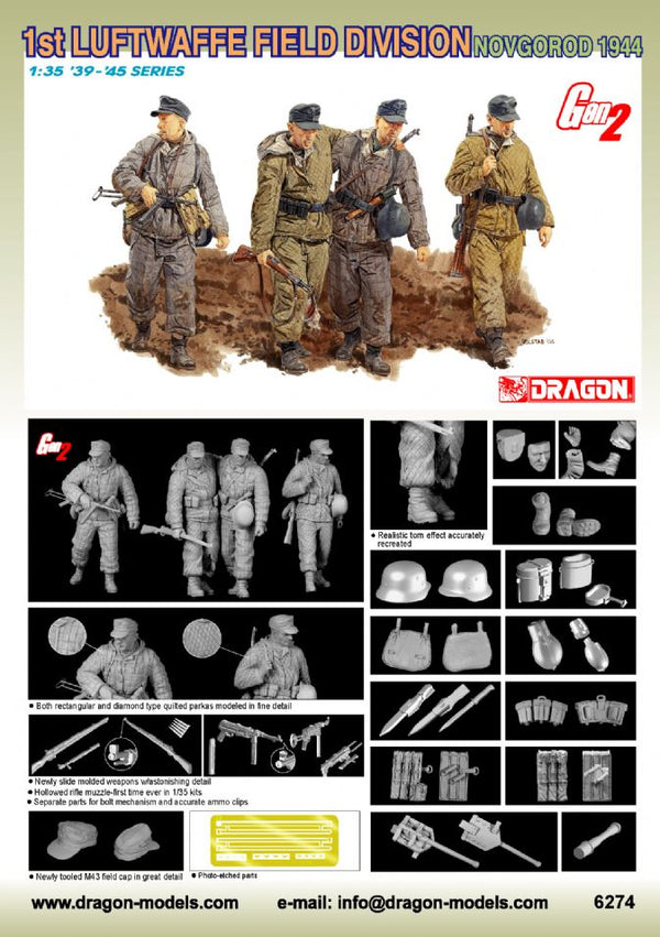 1/35 1st Luftwaffe Field Division (Novgorod 1944) Plastic Model Kit