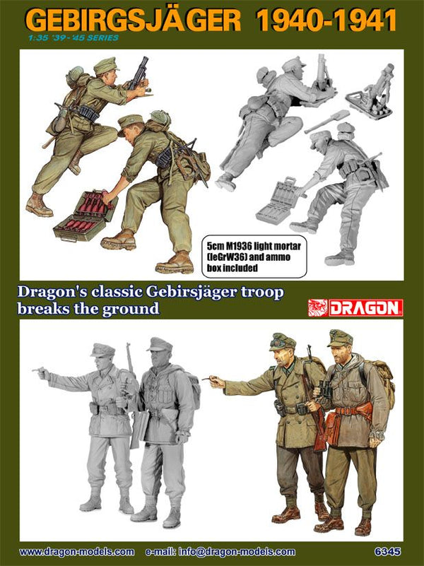 1/35 German Gebirsjager Plastic Model Kit
