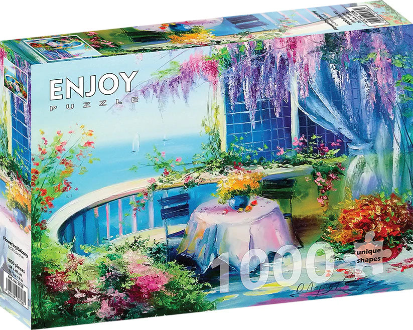 1000pc Flowering Balcony Jigsaw Puzzle