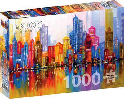 1000pc Rainbow City Jigsaw Puzzle