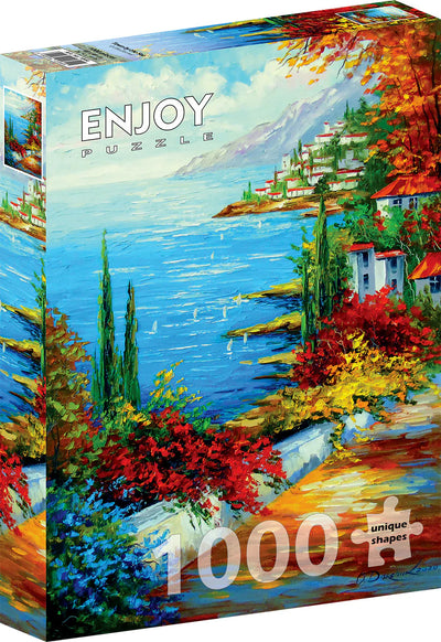 1000pc Town by the Sea Jigsaw Puzzle