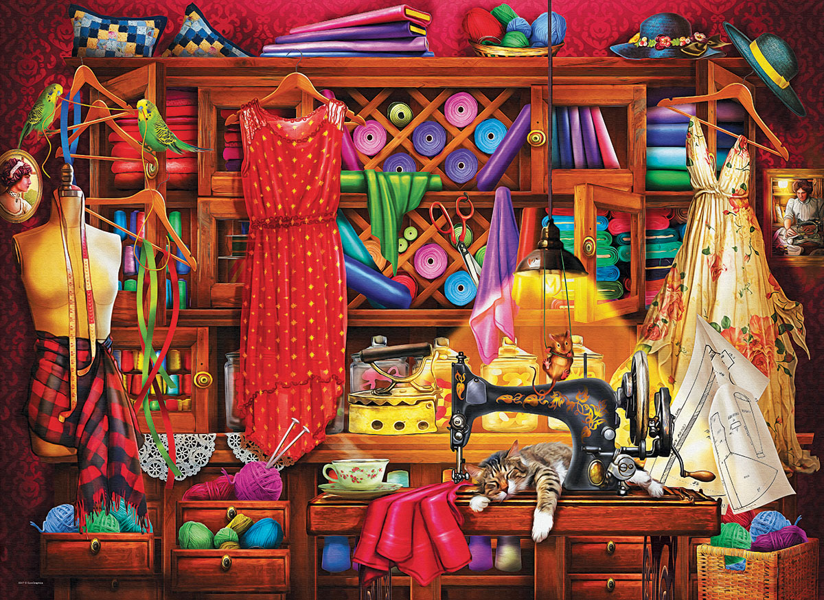 1000pc Sewing Craft Room Puzzle