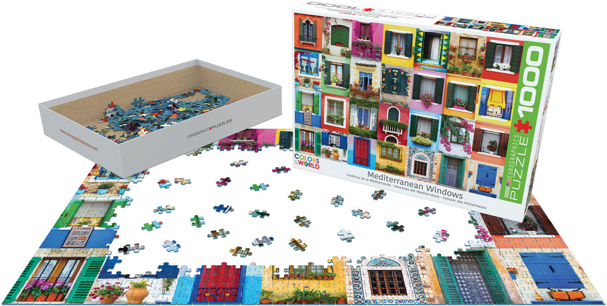1000pc Mediterranean Windows Puzzle