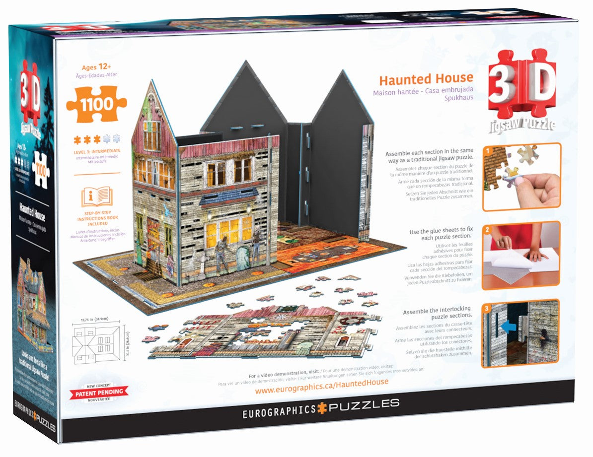 1100pc 3D Haunted House Puzzle