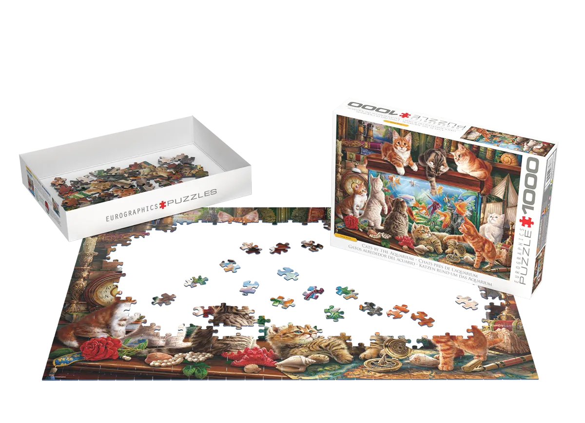 1000pc Cats By Aquariums Puzzle