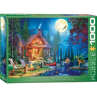 1000pc Moon Lake Cabins Puzzle