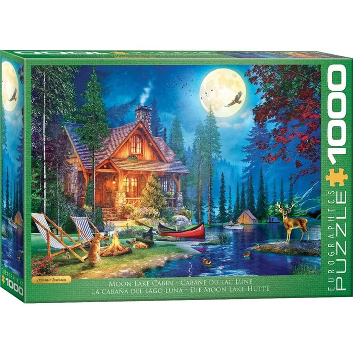 1000pc Moon Lake Cabins Puzzle