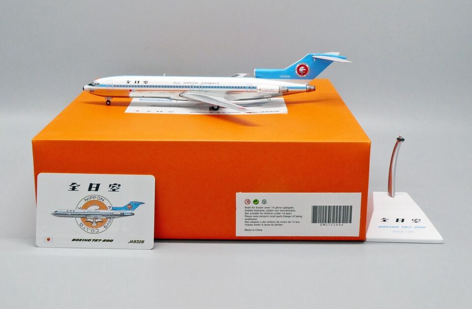 1/200 All Nippon Airways Boeing 727-200 "SAPPORO '72" "Polished" Reg: JA8328 with Stand