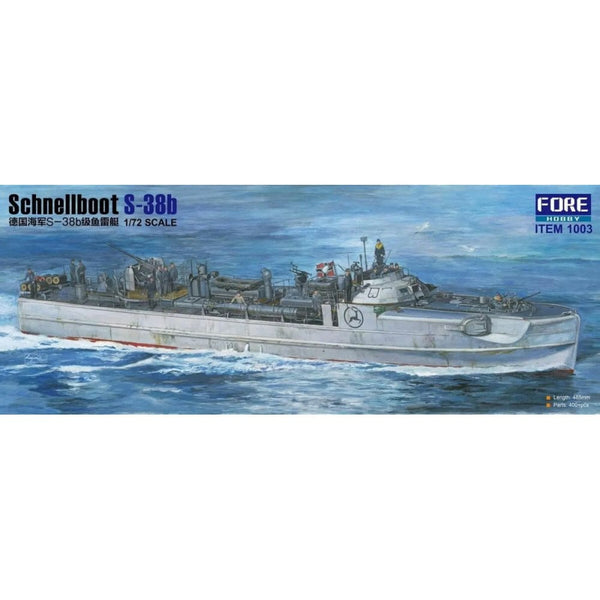 1/72 Schnellboot S38B Plastic Model Kit