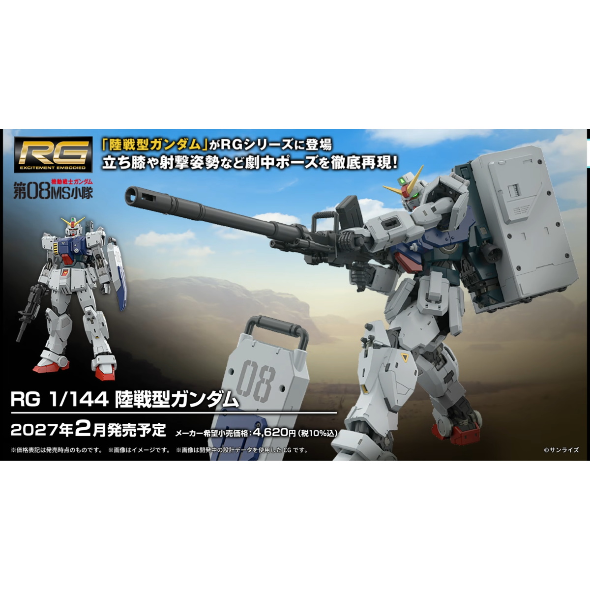 RG 1/144 Gundam Ground Type