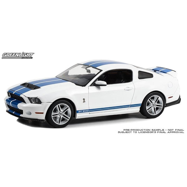 image1_1/18 White with Blue Stripes 2011 Shelby GT500