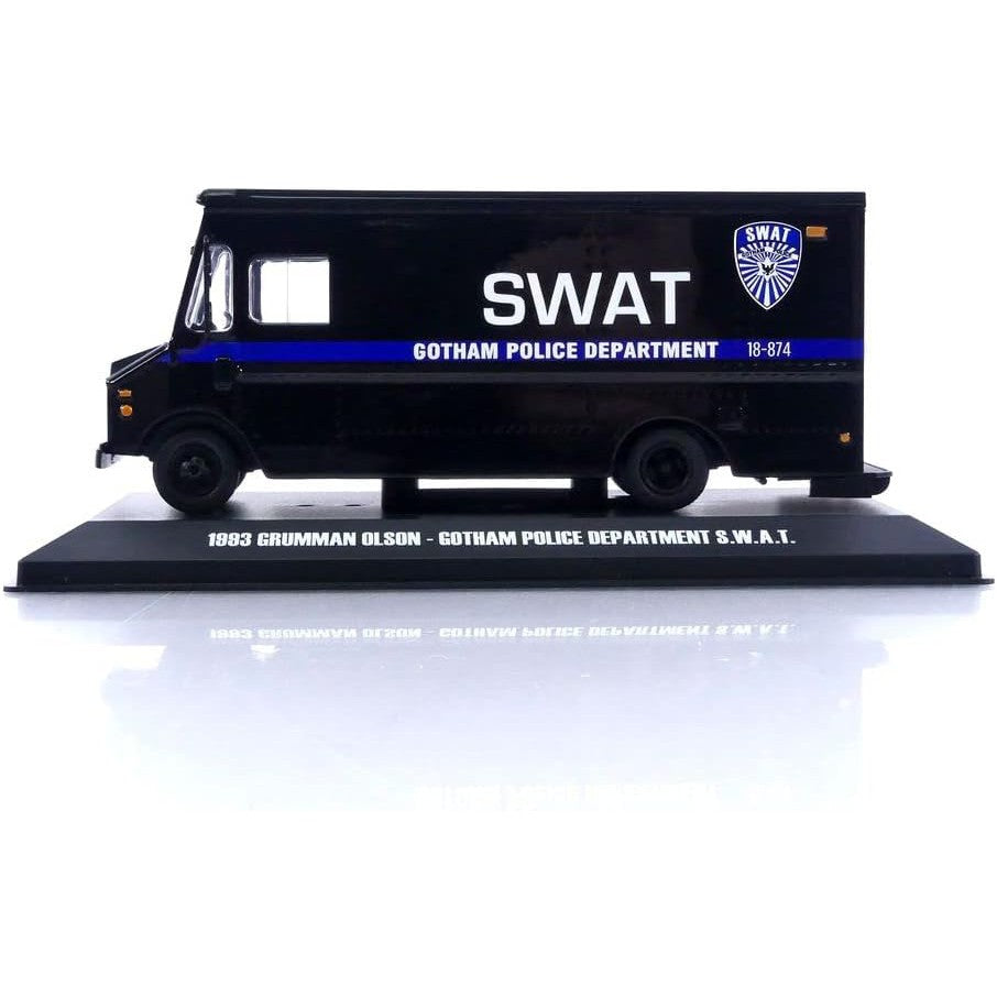 1993 Grumman Olson Van Black Gotham Police Department S.W.A.T. 1/43 Diecast Model Car by Greenlight