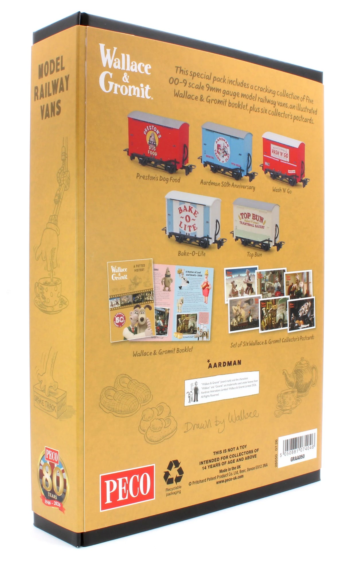 oo9-rtr-box-van-wallace-gromit-aardman-50th-anniversary-wagon-collectors-set