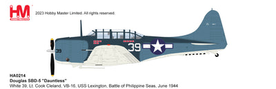 1/32 Douglas SBD-5 "Dauntless" White 39 Lt. Cook Cleland VB-16 USS Battle of Phil. Seas June 1944_1