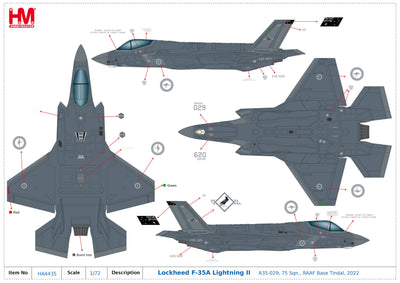 1/72 Lockheed F-35A Lightning II A35-029, 75 Sqn., RAAF Base Tindal, 2022_1