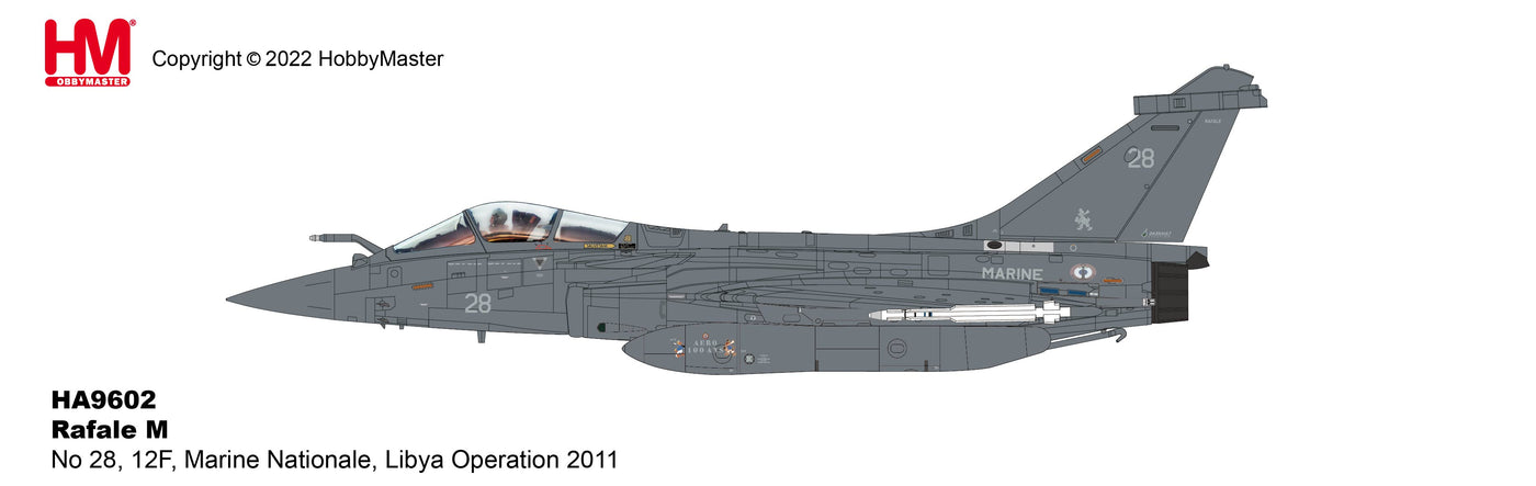 1/72 Rafale M Operation Harmattan No 28 12F Aeronavale Libya 2011